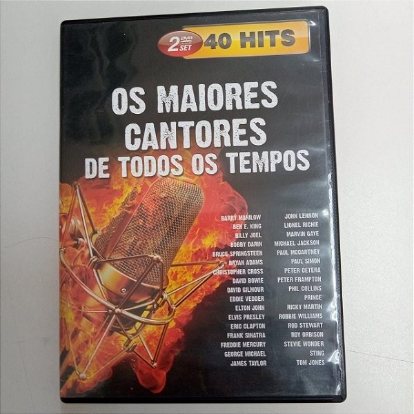 Dvd os Maiores Cantores de Todos os Tempos - 40 Hits Editora Coqueiro Verde [usado]