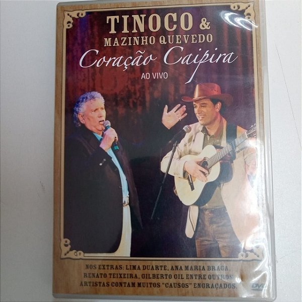 Dvd Tinoco e Mazinho Quevedo - Coração Caipira Editora Tinoco /mazinho [usado]