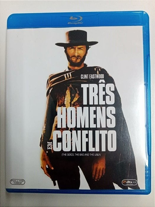 Dvd Tres Homens em Conflito Blue -ray Disc Editora Sergio Leone [usado]