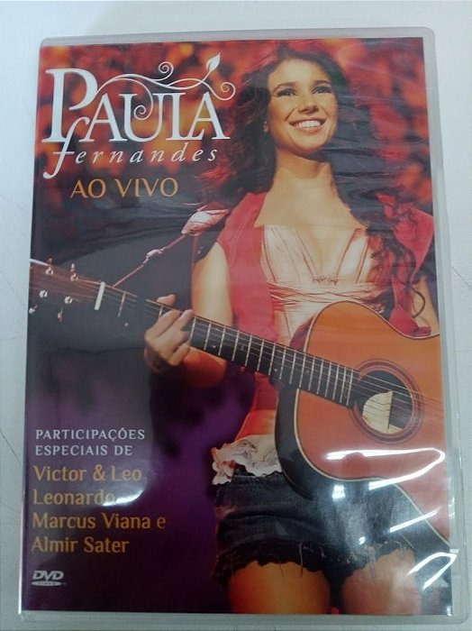 Dvd Paula Fernandes ao Vivo Editora Marcio Monteiro [usado]