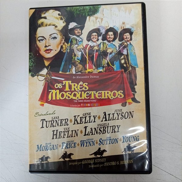 Dvd os Tres Mosqueteiros Editora George Sidney [usado]
