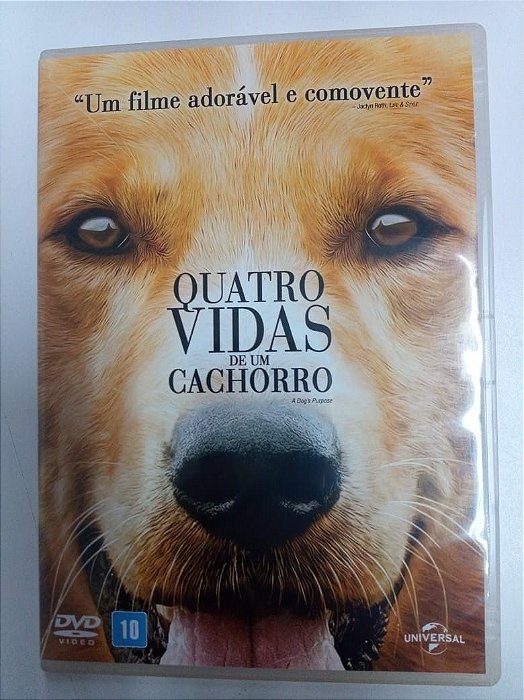 Dvd Quatro Vidas de um Cachorro Editora Lassie Hallstrón [usado]