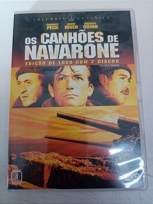 Dvd os Canhões de Navarone Edição de Luxo com Dois Discos Editora J.lee Thompson [usado]