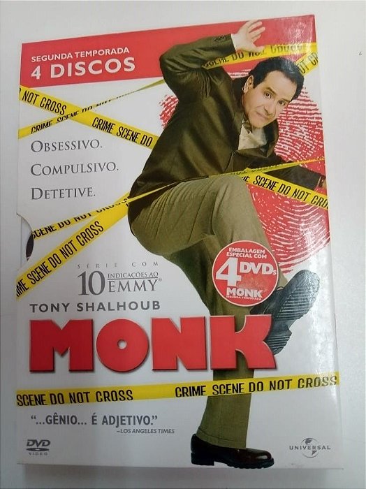 Dvd Monk - Segunda Temporada com Quatro Discos Editora [usado]
