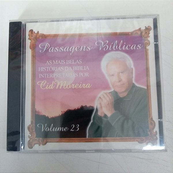 Cd Passagens Bíblicas com Cid Moreira Vol.23 Interprete Cid Moreira [novo]