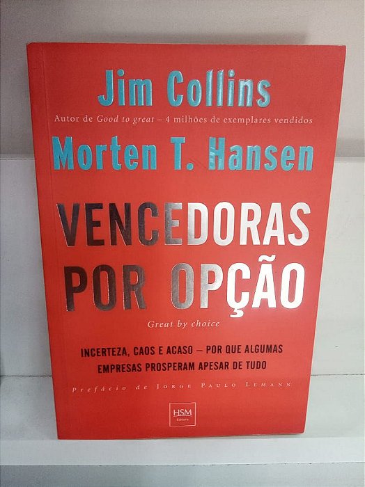 Livro Vencdoras por Opção Autor Colins, Jim (2012) [usado]