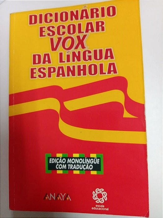 Livro Dicionário Escolar Vox da Língua Portuguesa Autor Varios (2006) [usado]