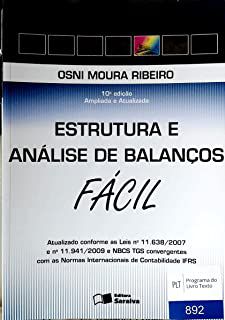 Livro Estrutura e Análise de Balanços- Fácil Autor Ribeiro, Osni Moura (2014) [usado]