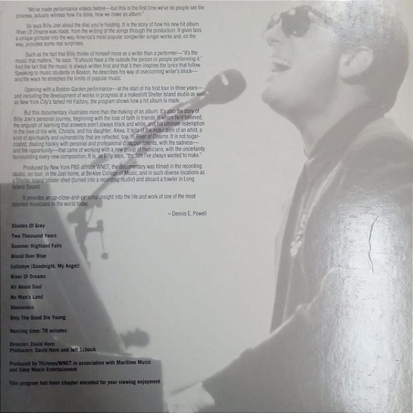 Disco de Vinil Laser Disc - Ld - Billy Joel /shades Of Grey Interprete Billy Joel (1993) [usado]