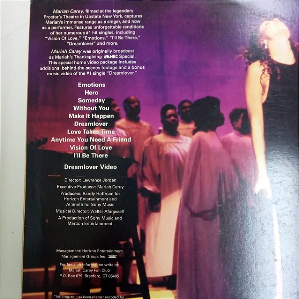 Disco de Vinil Laser Disc - Ld - Mariah Carey Interprete Mariah Carey (1993) [usado]