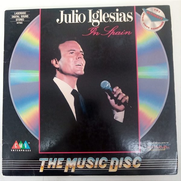 Disco de Vinil Laser Disc - Ld - Julio Iglesias /in Spain Interprete Julio Iglesias (1989) [usado]