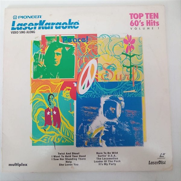 Disco de Vinil Laser Disc - Ld - Laser Karaoke/top Ten 60´s Hits Vol.1 Interprete Laser Karaoke [usado]
