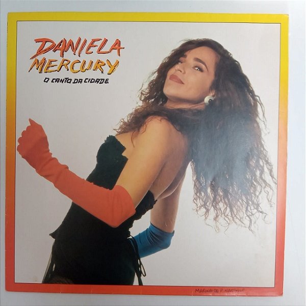 Disco de Vinil Daniela Mercury - o Canto da Cidade Interprete Daniela Mercury (1992) [usado]