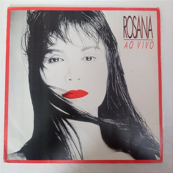 Disco de Vinil Rosana ao Vivo Interprete Rosana [usado]