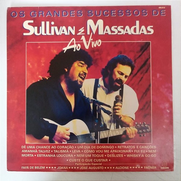 Disco de Vinil Sulivan e Massadas ao Vivo Interprete Michael Sulivan e Palo Massadas (1991) [usado]