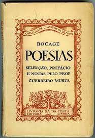 Livro Poesias- Seleção , Prefácio e Notas pelo Prof. Guerreiro Murta Autor Bocage [usado]