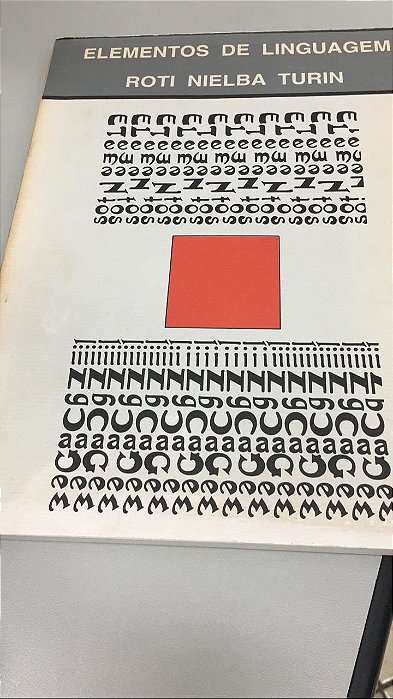 Livro Elementos de Linguagem Vol. I Autor Turin, Roti Nielba [usado]