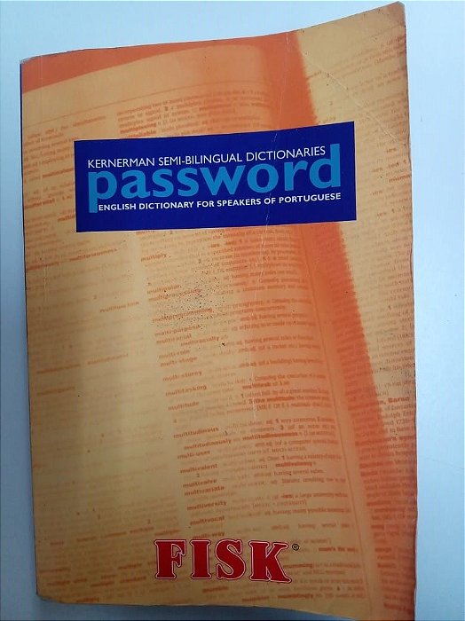 Livro Password- English Dictionary For Speakers Of Portuguese Autor Password; (1998) [usado]