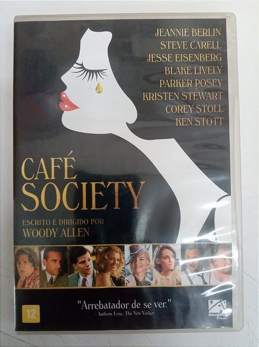 Dvd Café Society - Arebatador de Se Ver Editora Woody Allen [usado]