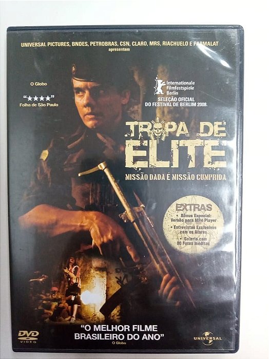 Dvd Tropa de Elite - Missão Dada , é Missão Cumprida Editora José Padilha [usado]