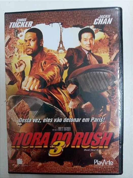 Dvd Hora do Rush 3 - Desta Vez, Eles Vão Detonar Paris Editora Brett Ratner [usado]