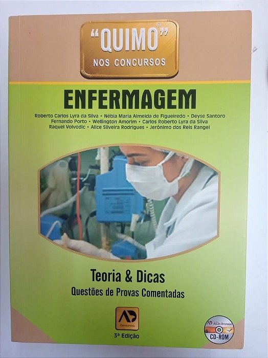 Livro Enfermagem - Teoria e Dicas /questões de Provas Comentadas /acompanha um Cd Autor Varios (2010) [usado]