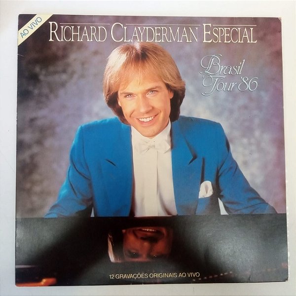 Disco de Vinil Richard Clayderman - Especial Brasil Tour ´86 Interprete Richard Clayderman (1986) [usado]