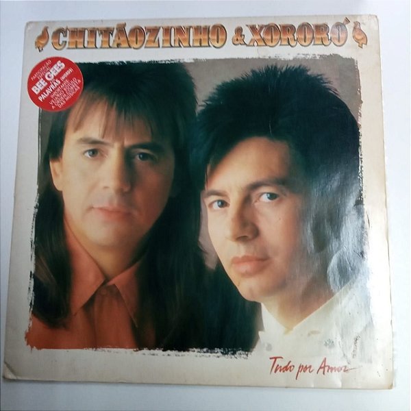 Disco de Vinil Chitãozinho e Xororó - Tudo por Amor Interprete Chitãozinho e Xororó (1993) [usado]