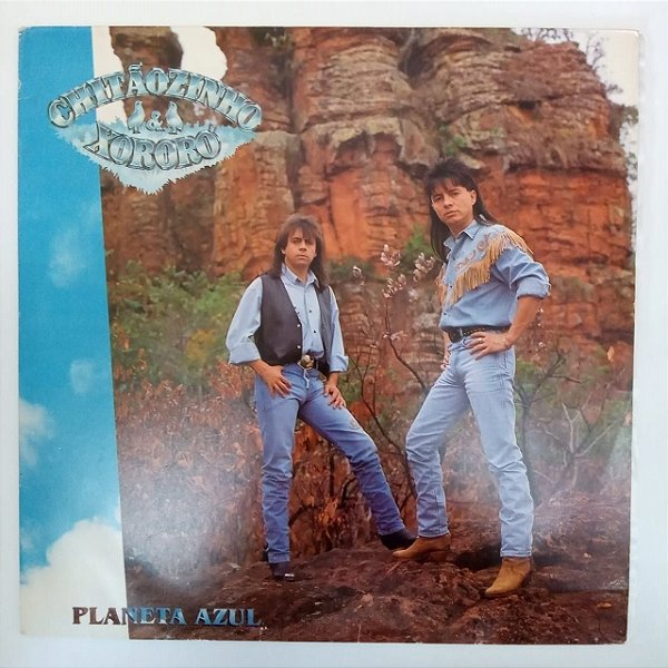 Disco de Vinil Chitãozinho e Xororo - Planeta Azul Interprete Chitãozinho e Xororo (1991) [usado]
