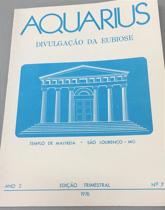 Livro Aquarius- Divulgação da Eubiose Nº 7 Autor Desconhecido (1976) [usado]