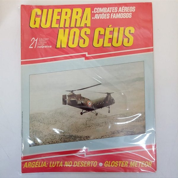 Revista Guerra nos Céus - Combates Aéreos Aviões Famosos Autor Riografica (1986) [usado]