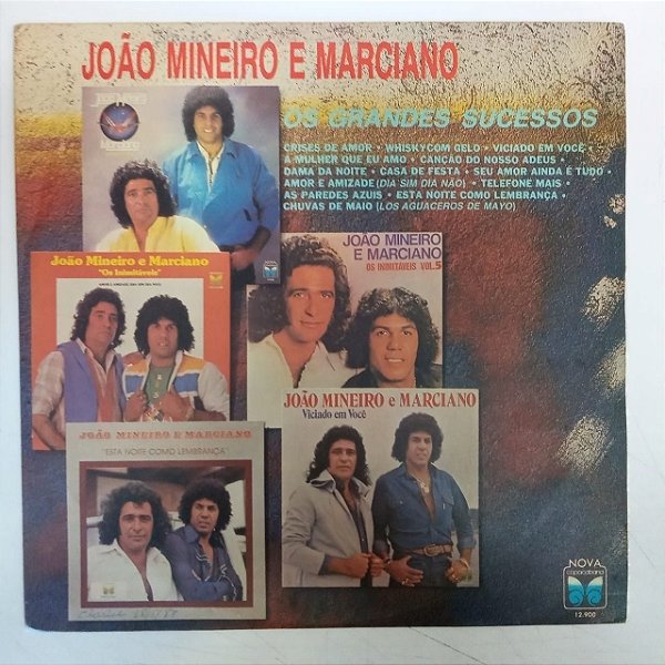 Disco de Vinil João Miniero e Marciano - os Grandes Sucessos Interprete João Mineiro e Marciano (1987) [usado]