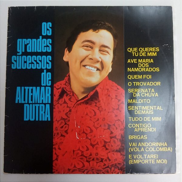 Cd Altemar Dutra - os Grandes Sucessos de Altemar Dutra Interprete Altemar Dutra (1978) [usado]