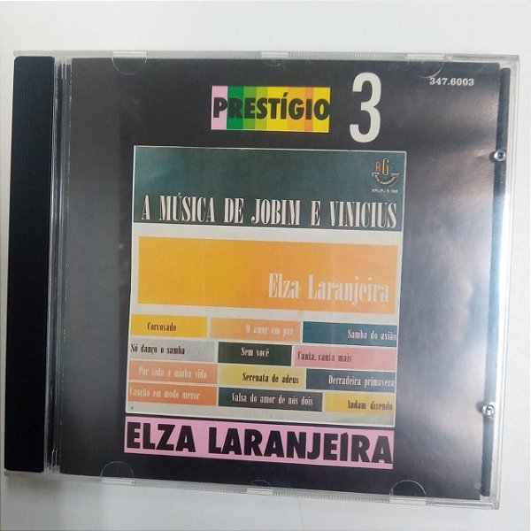 Cd Elza Laranjeira - a Musica de Tom Jobim e Vinicius Interprete Elza Laranjeira (1994) [usado]