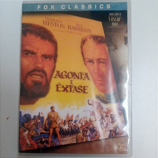 Dvd Agonia e Extase Editora Carol Red [usado]
