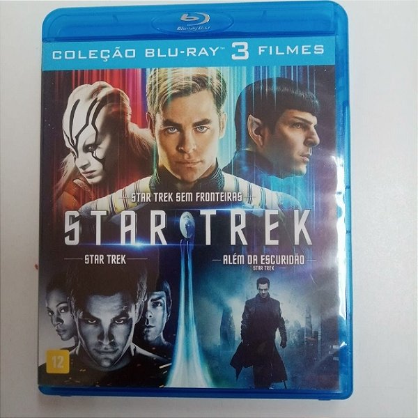 Dvd Star Trek - sem Fronterias e Alem da Escuridão /box com Tres Dvds Editora [usado]