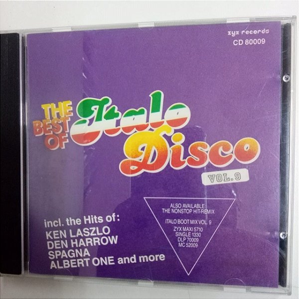 Cd The Best Of Italo Disco Vol.9 Interprete Varios [usado]