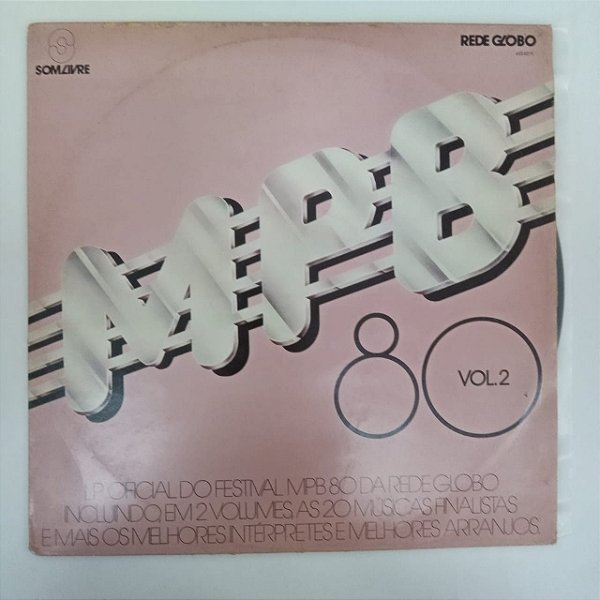 Disco de Vinil Mpb 80 Vol.2 Interprete Varios (1980) [usado]