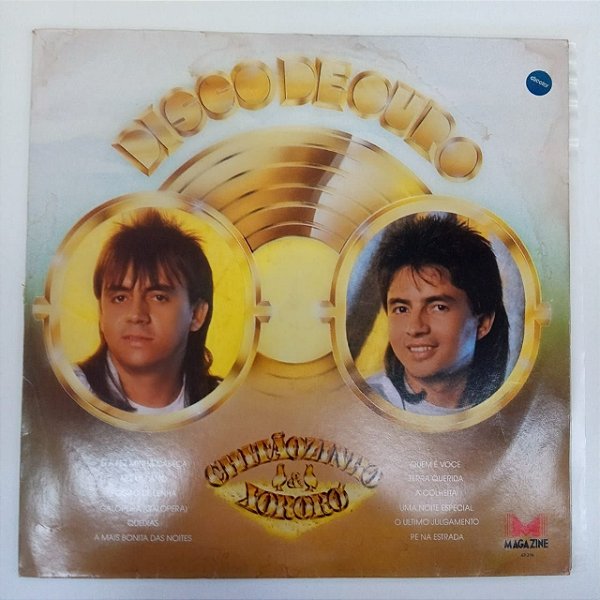 Disco de Vinil Chitãozinho e Xororo - Disco de Ouro Interprete Chitãozinho e Xororo (1993) [usado]