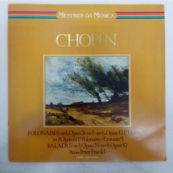 Disco de Vinil Chopin - Mestres da Musica Interprete Piano Peter Frankl (1979) [usado]