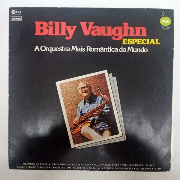 Disco de Vinil Billy Vaughn Especial Interprete Billy Vaughn e Orquestra (1979) [usado]