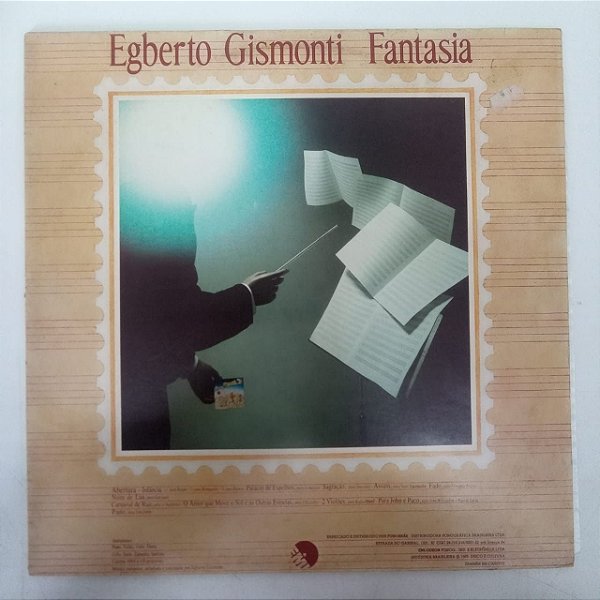 Disco de Vinil Egberto Gismonti - Fantasia Interprete Egberto Gismonti (1982) [usado]