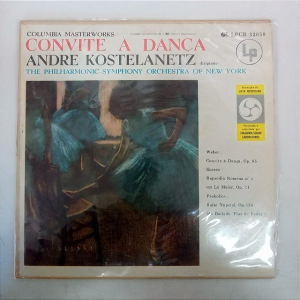 Disco de Vinil André Kostelanetz - Convite a Dança Interprete The Philharmonic - Symphony Orchestra Of New York [usado]