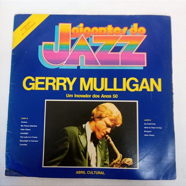 Disco de Vinil Gerry Mulligan - Gigantes do Jazz Interprete Gerry Mulligan (1980) [usado]