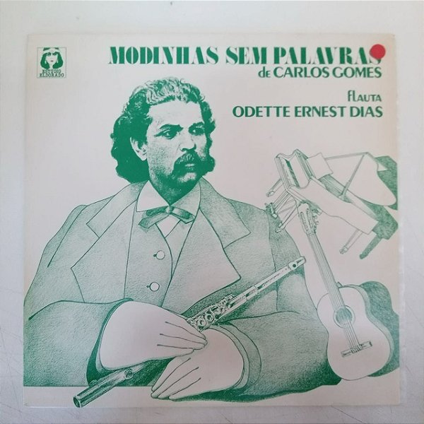 Disco de Vinil Modinhas sem Plavras de Carlos Gomes Interprete Odette Ernest Dias [usado]