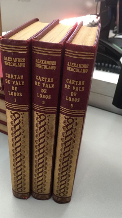 Livro Cartas de Vale de Lobos- 3 Volumes Autor Herculano, Alexandre [usado]