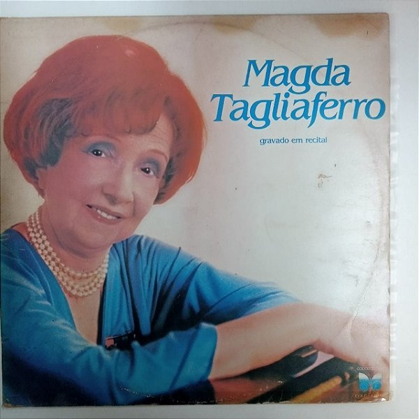 Disco de Vinil Magda Tagliaferro - Gravado em Recital Interprete Magda Tagliaferrro (1979) [usado]