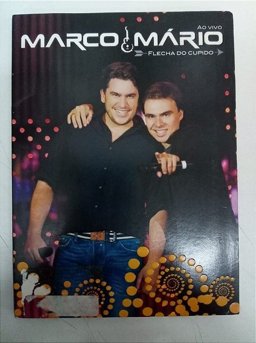Dvd Marco e Mario ao Vivo - Flecha do Cupido Editora Sergio Bettencourt [usado]