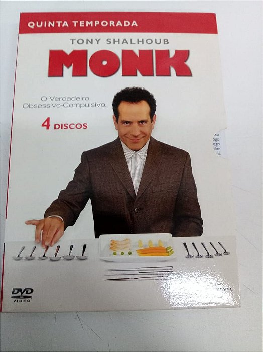 Dvd Monk - Quinta Temporada Completa com Quatro Dvds Editora [usado]