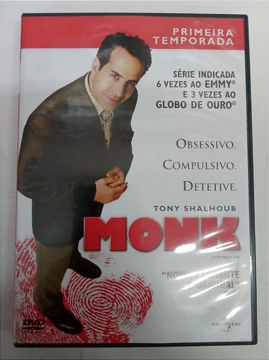 Dvd Monk - Primeira Temporada Completa com Quatro Dvds Editora [usado]